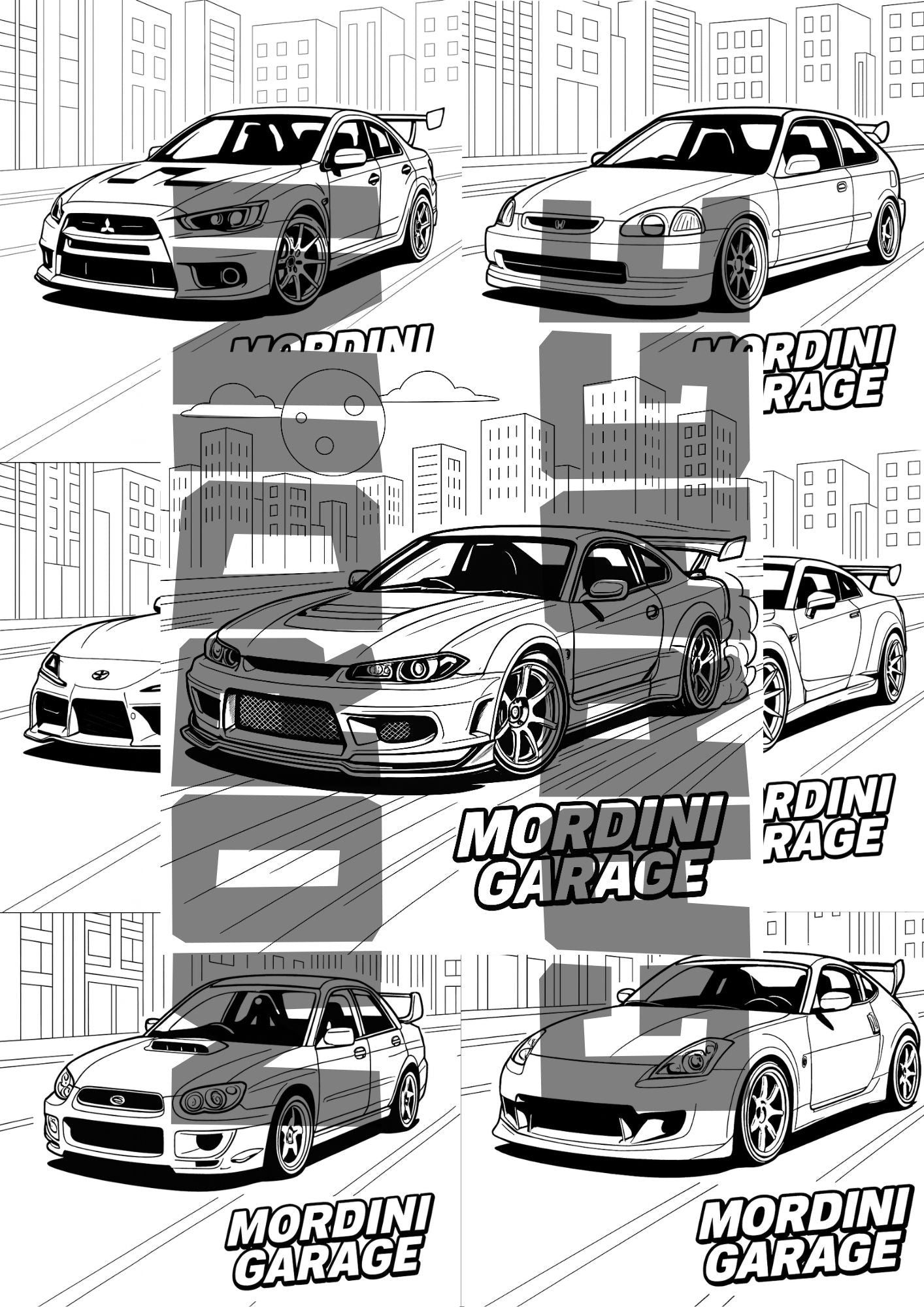 JDM Legends Vol. 2 – Digital Coloring Pack