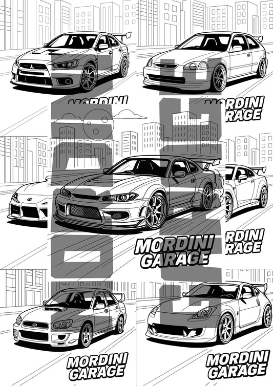 JDM Legends Vol. 2 – Digital Coloring Pack