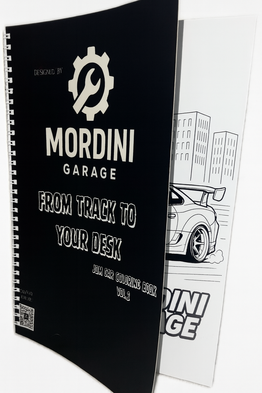 Mordini Garage JDM Car Coloring Book Vol.1 – Premium Wire-O Edition (uncoated paper)